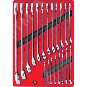 Изображение товара Набор комбинированных ключей ложемент 20 предметов (шт)