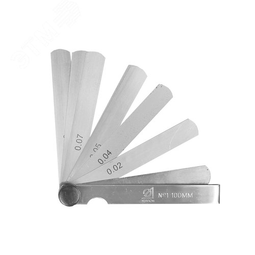 Изображение товара Набор щупов N1 100мм 0.02-0.1 Эталон с калибровкой (шт)