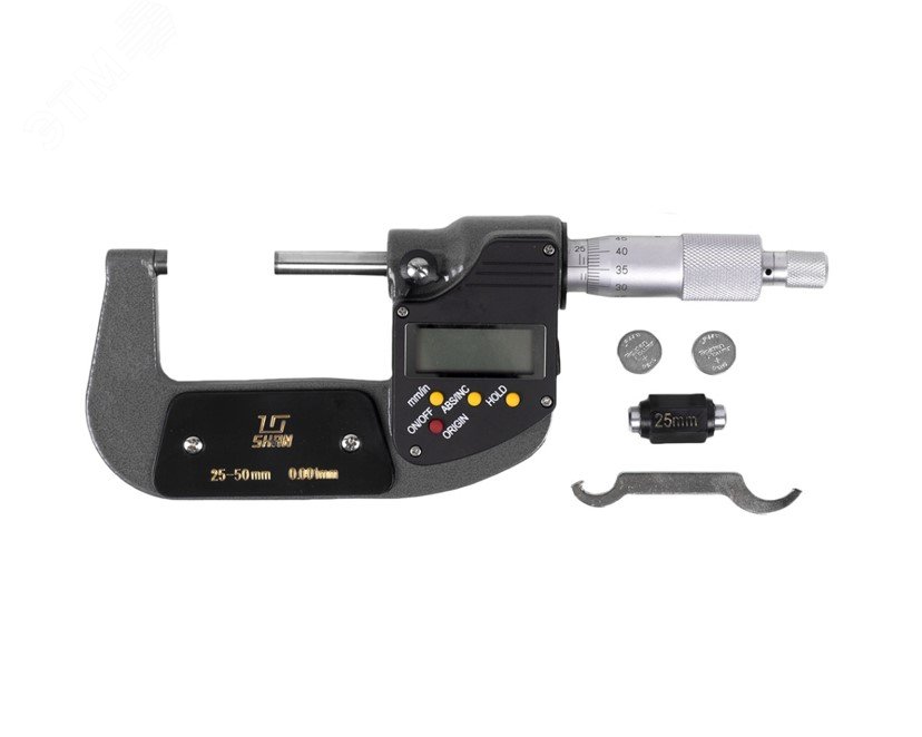 Изображение товара Микрометр МКЦ- 50 0.001 электронного (госреестр № 66442-17) с поверкой (шт)