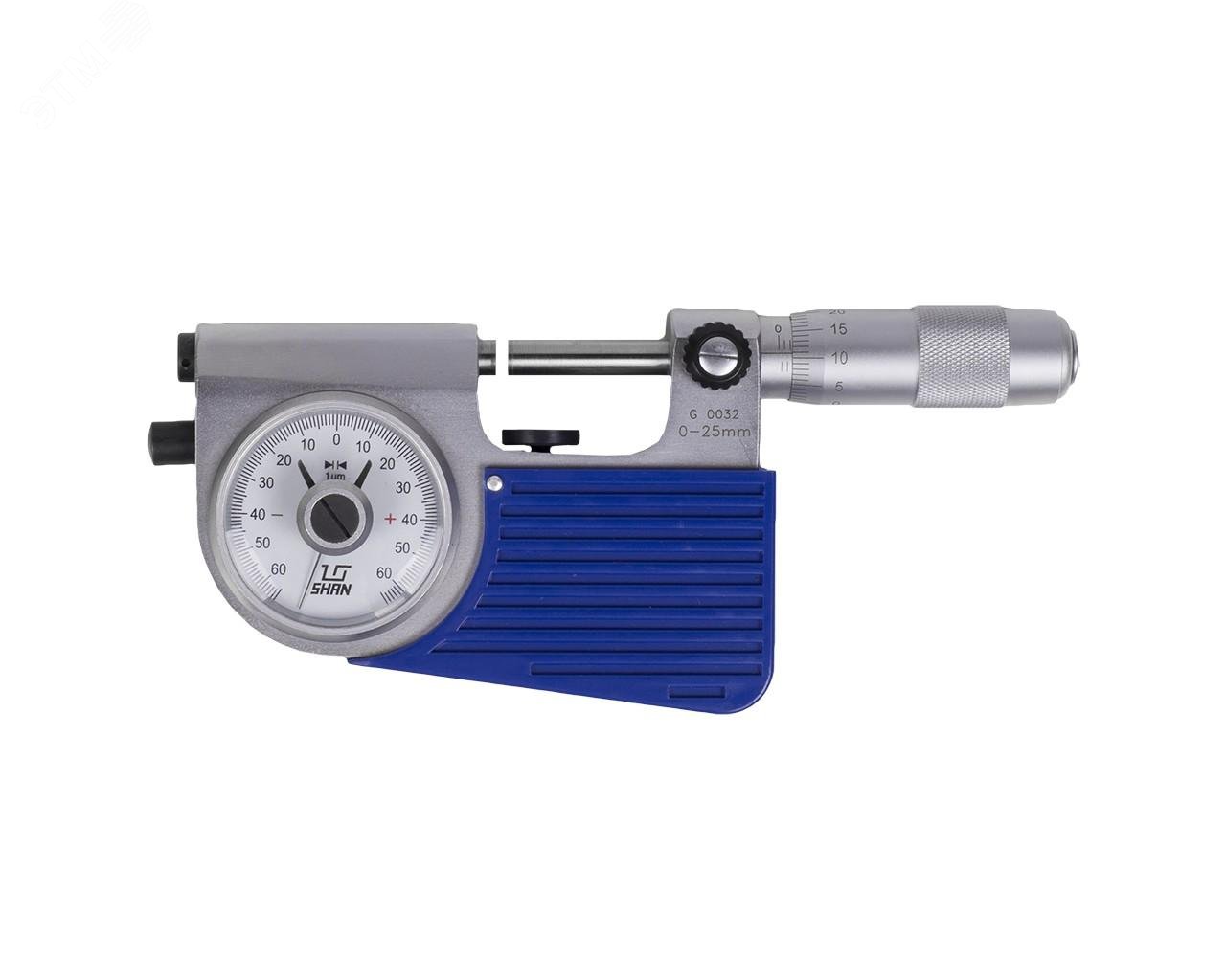 Изображение товара Микрометр рычажный МР-25 0.001 с поверкой (шт)