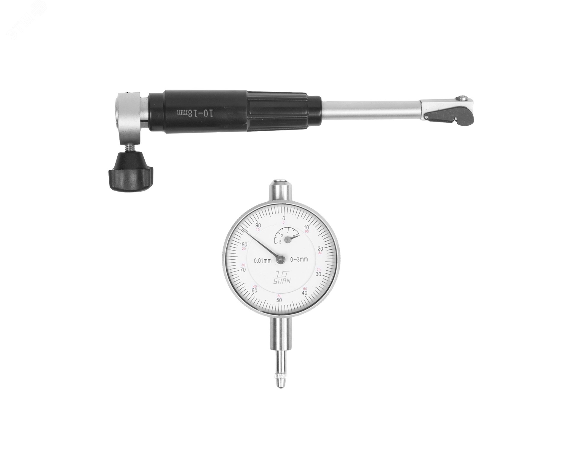 Изображение товара Индикаторный нутромер НИ 10-18 0.01 SHAN для точных измерений