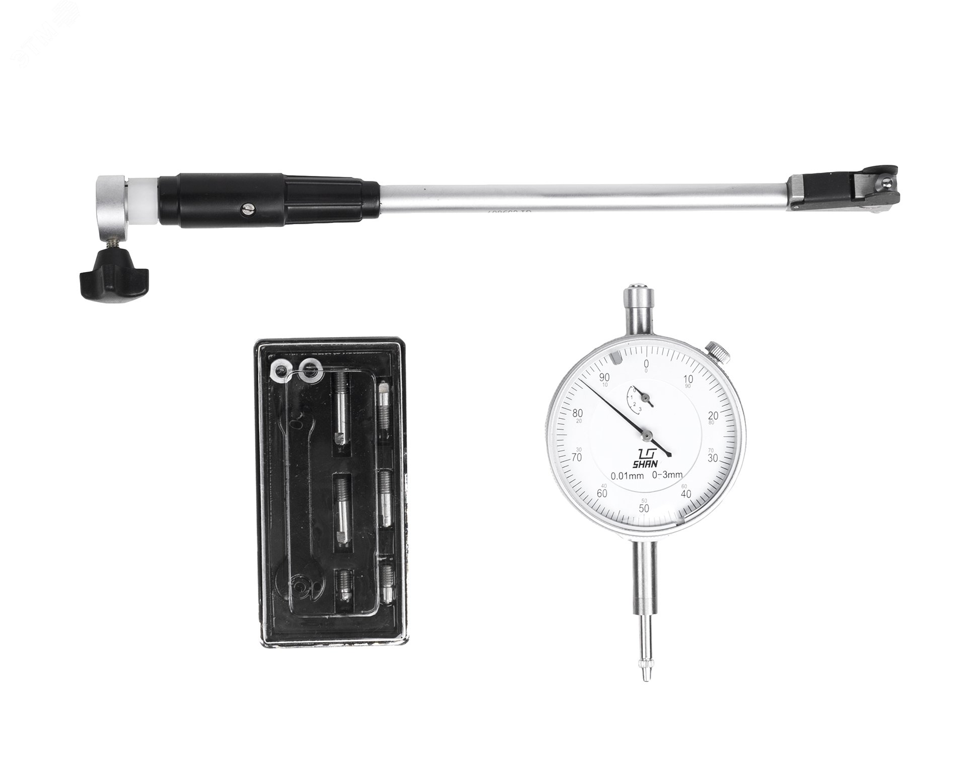 Изображение товара Нутромер индикаторный НИ 18-50 мм 0,01 SHAN для точных внутренних измерений