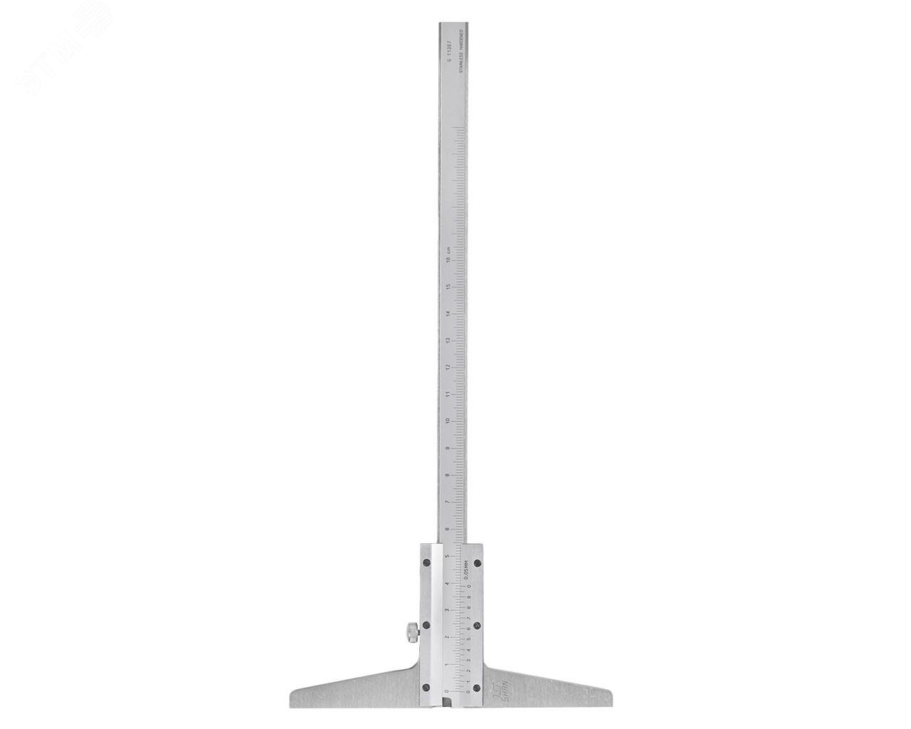 Изображение товара Штангенглубиномер SHAN ШГ-160 0,05 с поверкой Изображение товара Штангенглубиномер SHAN ШГ-160 0,05 с поверкой