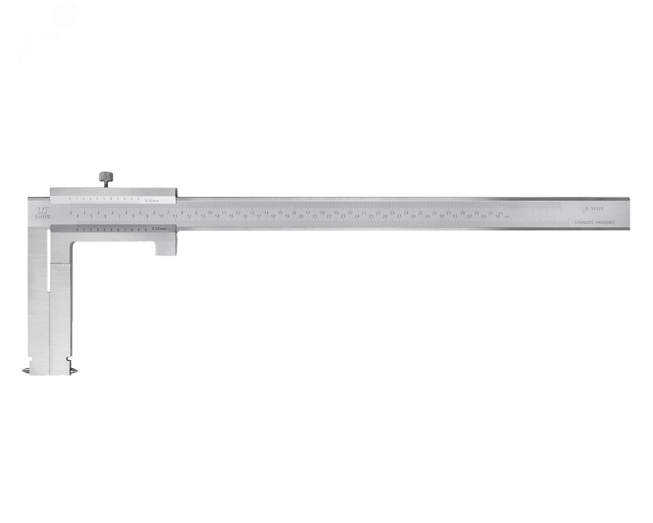 Изображение товара Штангенциркуль нониусный для измерения тормозных барабанов и колодок автомобиля ШЦСА-2 40-340-0.02 (шт)