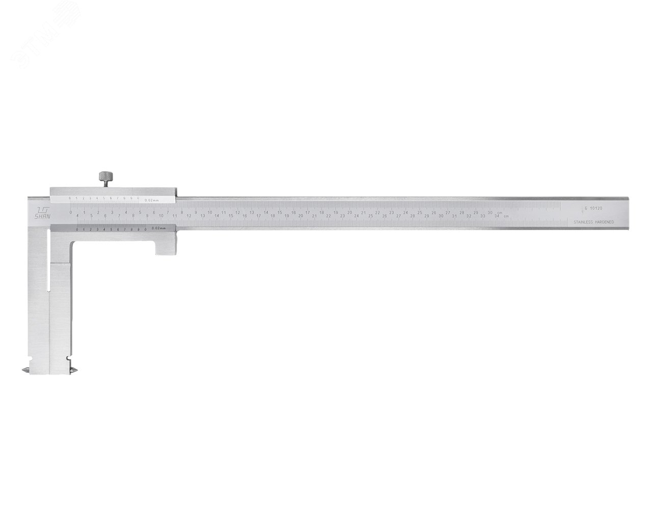 Изображение товара Штангенциркуль нониусный для измерения тормозных барабанов и колодок автомобиля ШЦСА-2 50-550-0.02 (шт)