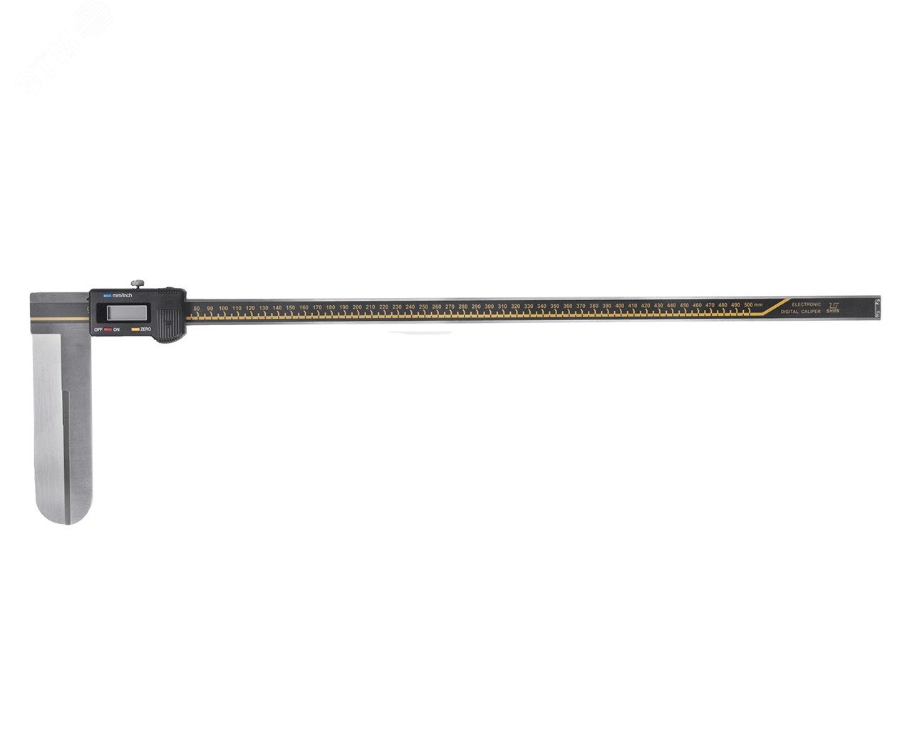 Изображение товара Штангенциркуль электронный для внутренних измерений с удлиненными лезвийными губками ШЦЦСЛ 22-500-0.01 (шт)