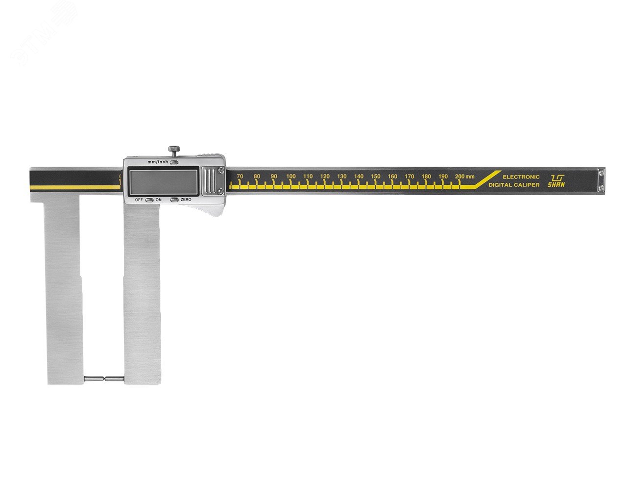 Изображение товара Штангенциркуль электронный для измерения внешних канавок и пазов ШЦЦСК-6 0-200-0.01 губки 110 мм (шт)