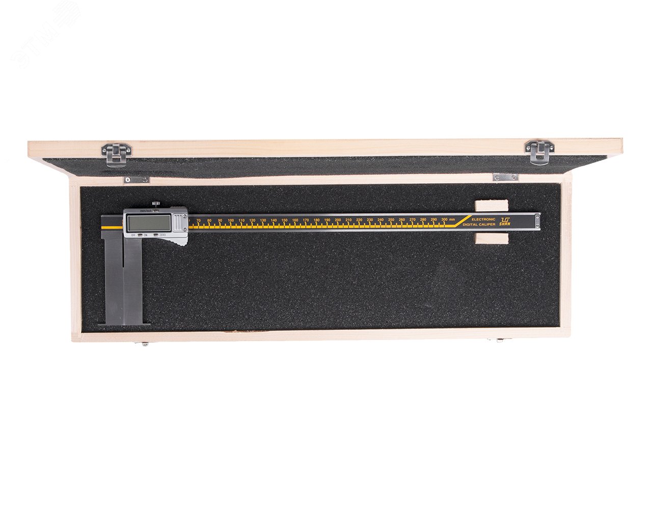 Штангенциркуль электронный для измерения внутренних канавок и пазов ШЦЦСК-1 50-350-0.01 губки90 мм 136251 SHAN - превью 2