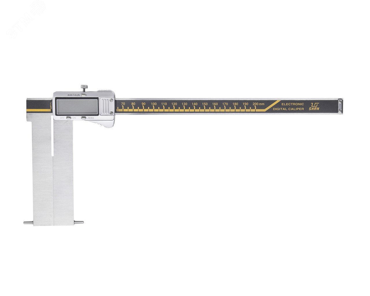 Штангенциркуль электронный для измерения внутренних канавок и пазов ШЦЦСК-4 60-200-0.01 губки 100 мм 136255 SHAN - превью