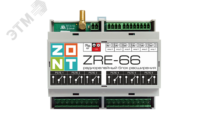 Блок расширения радиорелейный ZRE-66 для контроллеров H2000+ и C2000+ (868 МГц) ML00005145 Zont - превью