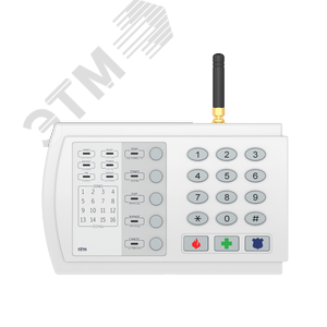 Прибор охранный Контакт GSM-9N с внешней GSM антенной