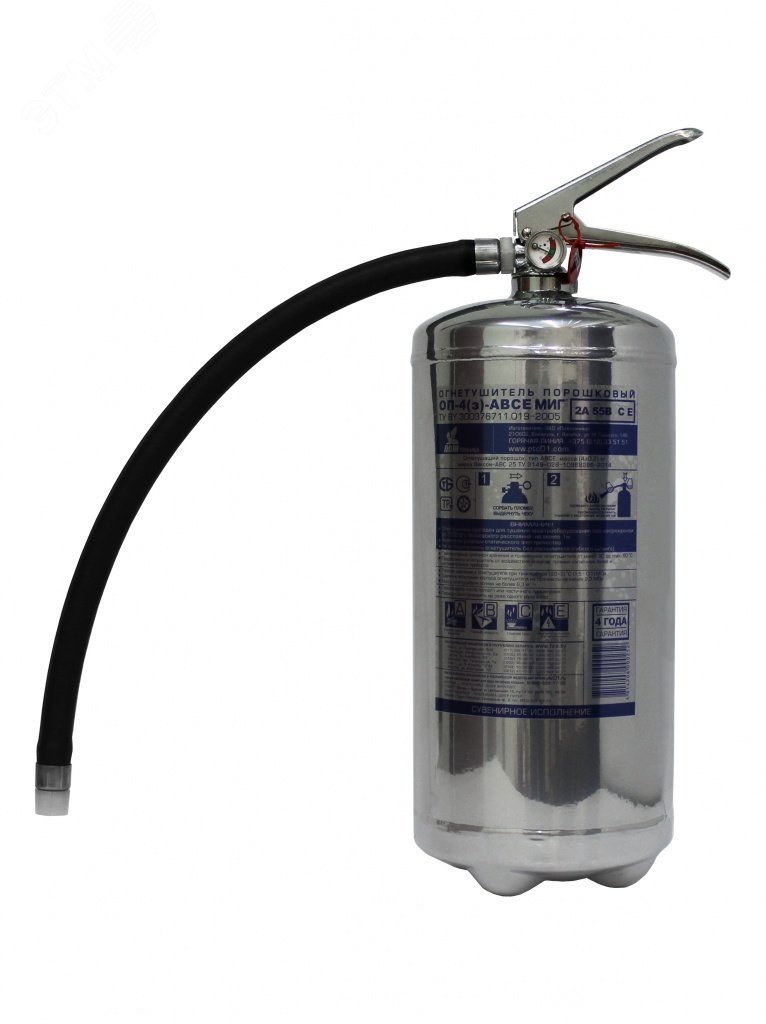 Изображение товара Огнетушитель ОП-4(з) МИГ ABCE нерж (шт)