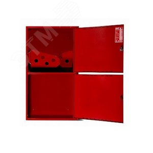 Шкаф пожарный навесной закрытый ПРЕСТИЖ 700х1280х300 красный с двумя кассетами