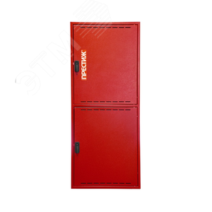 Шкаф пожарный навесной закрытый ПРЕСТИЖ 540х1280х230 красный