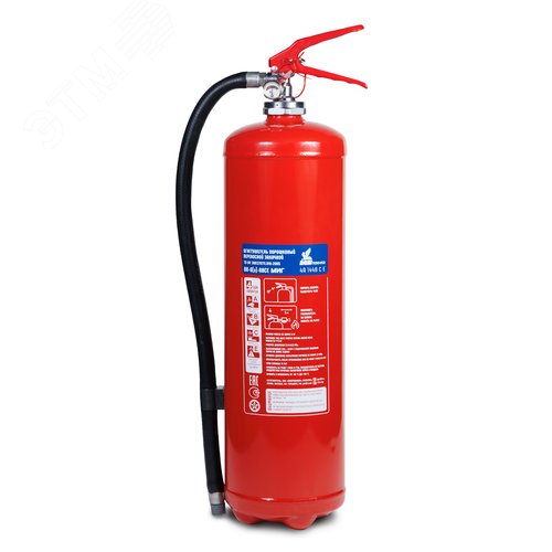 Изображение товара Огнетушитель порошковый ОП-6(з)-АВСЕ МИГ с усиленным латунным ЗПУ (накидная гайка) (шт)