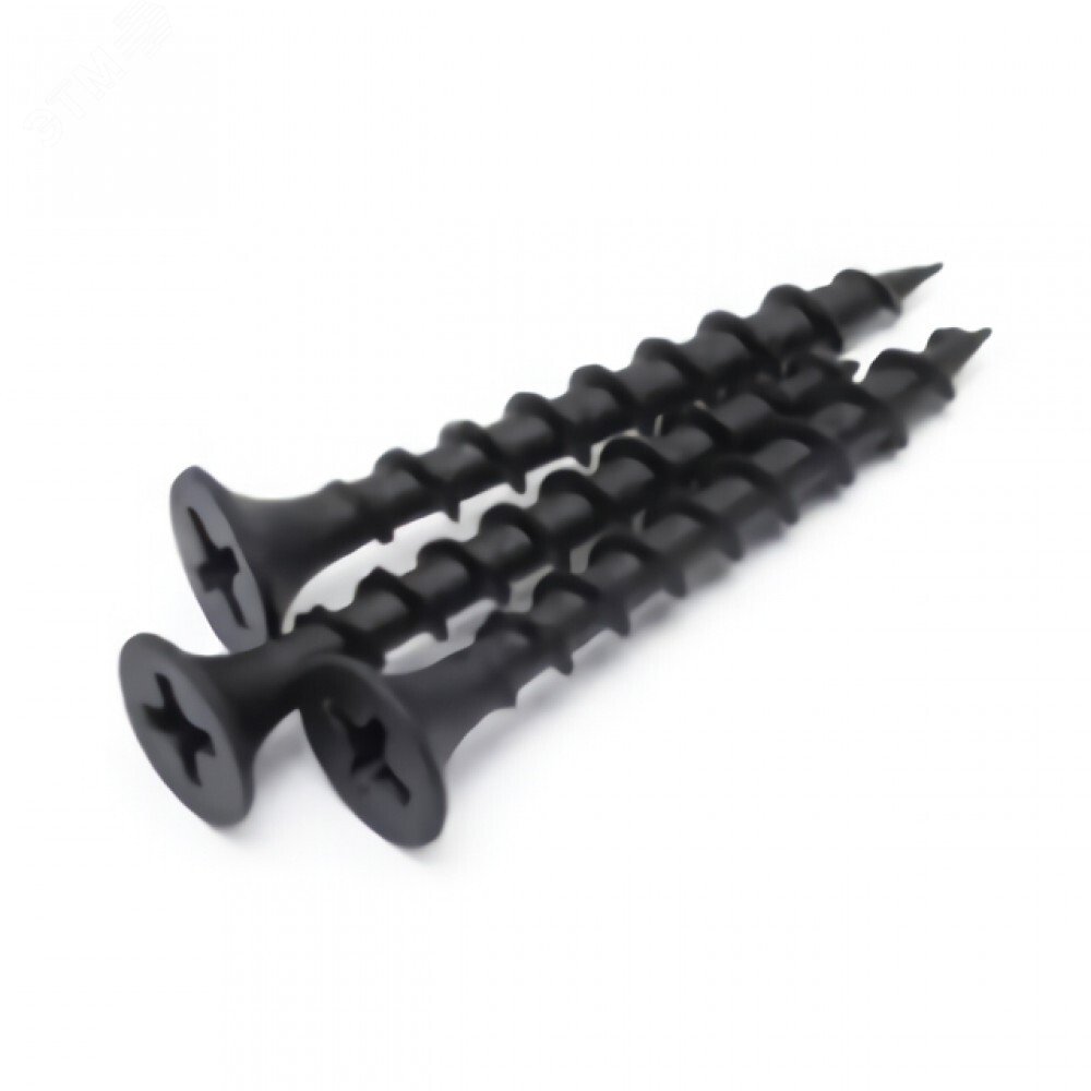 Изображение товара Саморез гипсокартон/дерево 4,8х150 черный (шт)