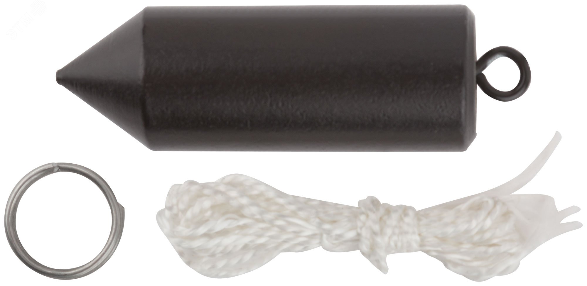 Изображение товара Отвес строительный цилиндрический 300 гр с шнуром 3 м