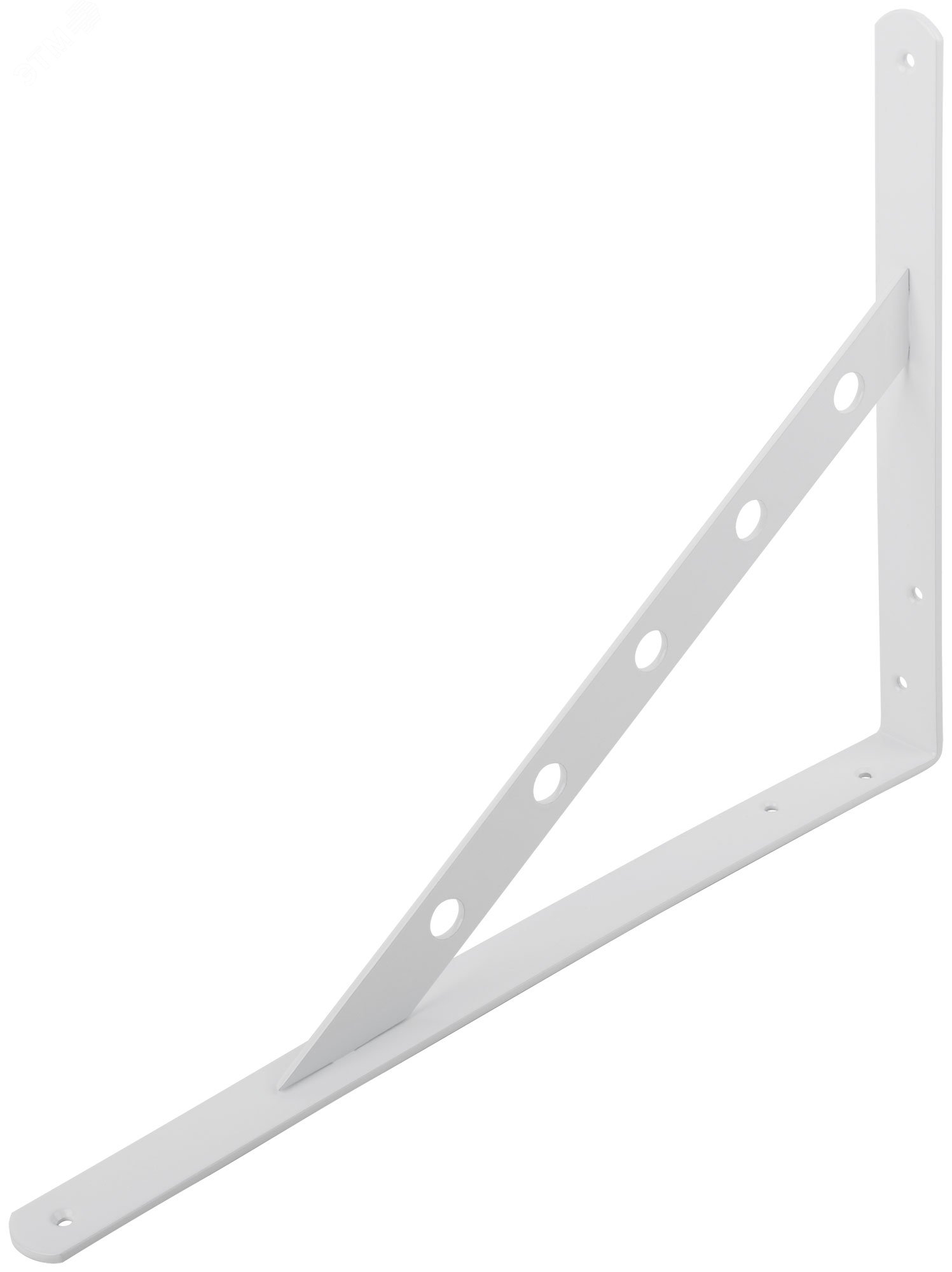 Изображение товара Уголок-кронштейн усиленный белый 350х250 мм 66109 Изображение товара Уголок-кронштейн усиленный белый 350х250 мм 66109