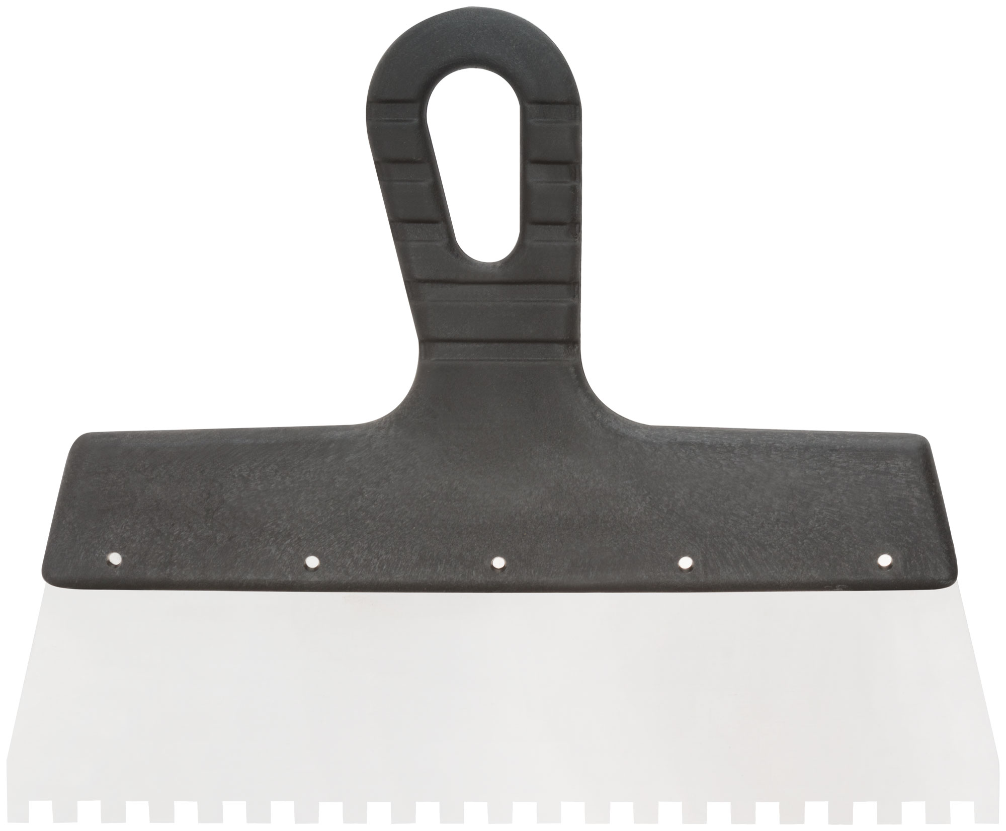 Шпатель фасадный нержавеющий зубчатый 250 мм / зуб 6 мм