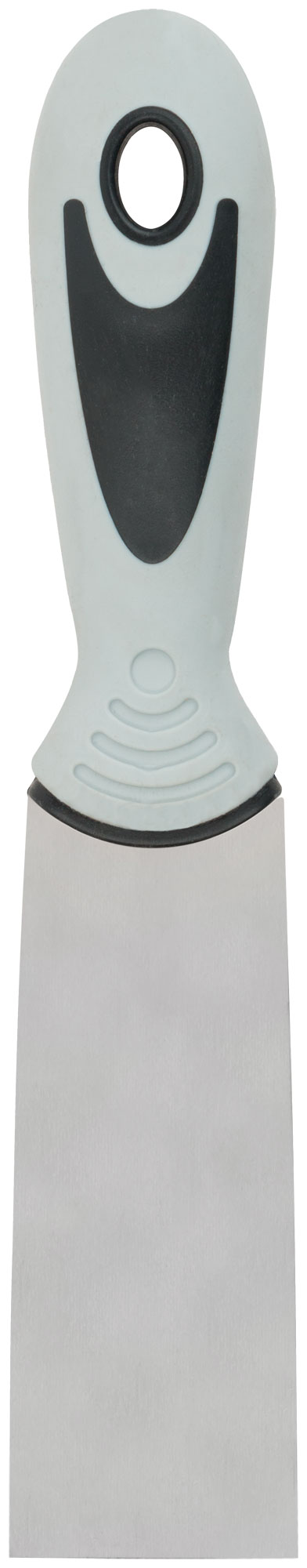 Шпатель, нерж.сталь, прорезиненная ручка 40 мм