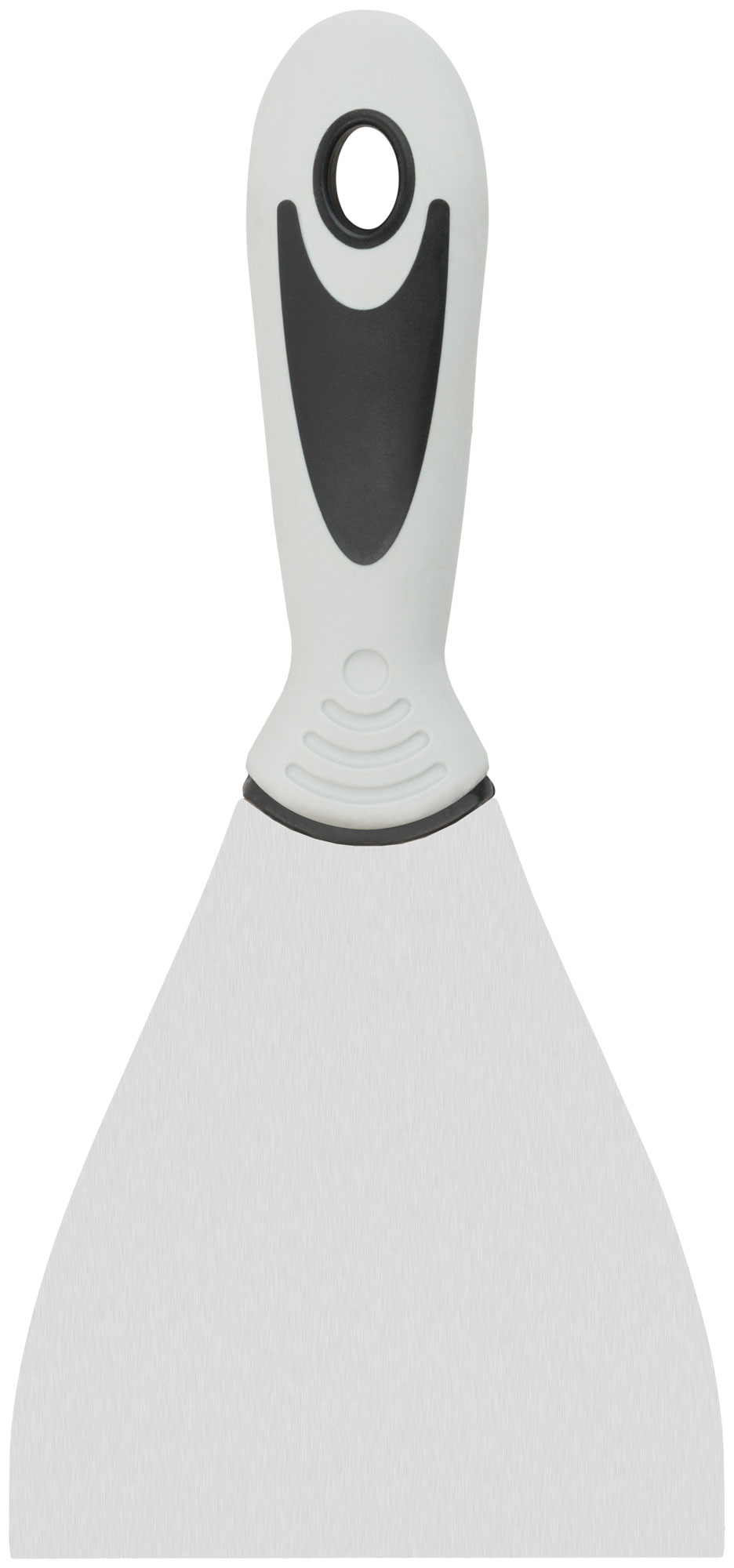 Шпатель, нерж.сталь, прорезиненная ручка 100 мм