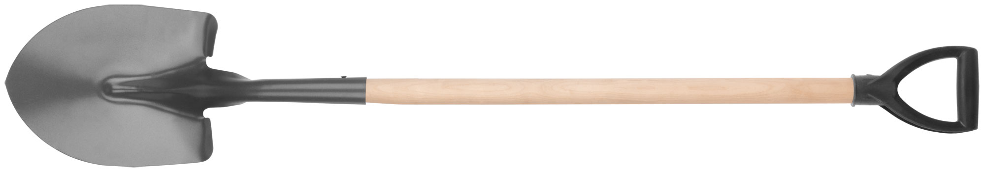 Лопата штыковая для сыпучих грузов (''Американка''), с деревянным черенком и V-ручкой 230х280х1360 м