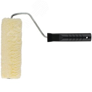 Валик полиакриловый желтый с ручкой 200 мм - фото 1