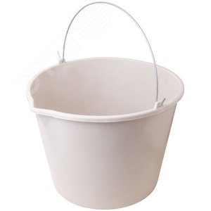 Ведро строительное пластиковое эластичное для перемешивания раствора с носиком 20 л - фото 2