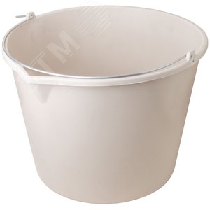 Ведро строительное пластиковое эластичное для перемешивания раствора с носиком 20 л - фото 7