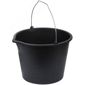 Ведро строительное пластиковое для перемешивания раствора с носиком 12 л - фото 2