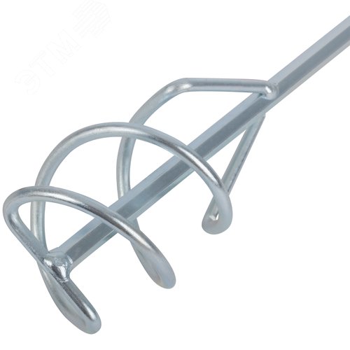 Миксер для строительных смесей оцинкованный, хвостовик SDS-PLUS  80х400 мм - фото 2