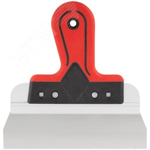 Шпатель фасадный Профи, нержавеющая сталь, прорезиненная ручка 200 мм - фото 1