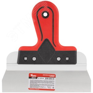 Шпатель фасадный Профи, нержавеющая сталь, прорезиненная ручка 200 мм - фото 3