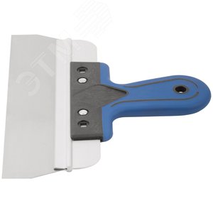 Шпатель фасадный Профи, нержавеющая сталь, прорезиненная ручка 250 мм - фото 5