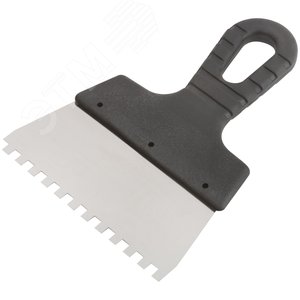 Шпатель фасадный нержавеющий зубчатый 150 мм / зуб 6 мм - фото 2