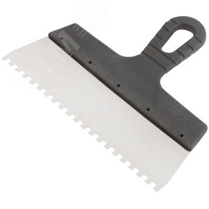 Шпатель фасадный нержавеющий зубчатый 250 мм / зуб 6 мм - фото 2