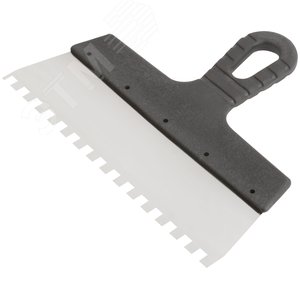 Шпатель фасадный нержавеющий зубчатый 250 мм / зуб 8 мм - фото 2