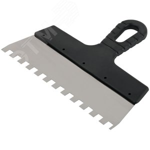 Шпатель фасадный нержавеющий зубчатый 250 мм / зуб 10 мм - фото 2