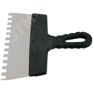 Шпатель фасадный нержавеющий зубчатый 250 мм / зуб 10 мм - фото 3