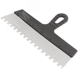 Шпатель фасадный нержавеющий зубчатый 350 мм / зуб 10 мм - фото 2