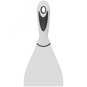 Шпатель, нерж.сталь, прорезиненная ручка 100 мм - фото 1