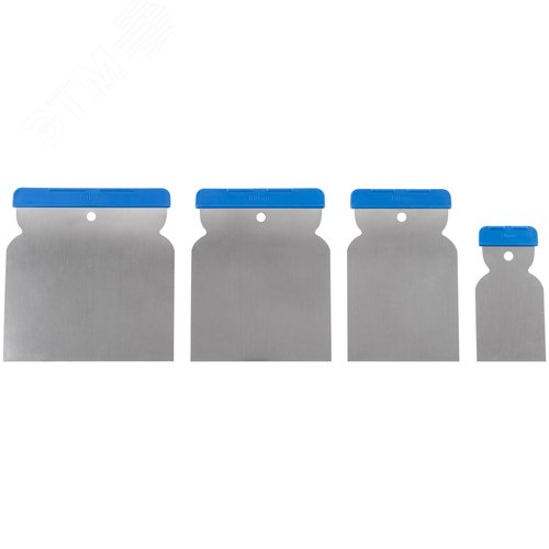 Шпатели металлические, набор 4 шт., Япончик 50/80/100/120 мм - фото 1