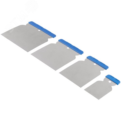 Шпатели металлические, набор 4 шт., Япончик 50/80/100/120 мм - фото 2