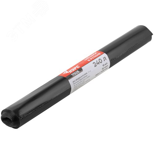 Мешки для строительного мусора, ПВД прочные, 240 л, 900х1400 мм, толщина 35 мкм, 10 шт. - фото 4