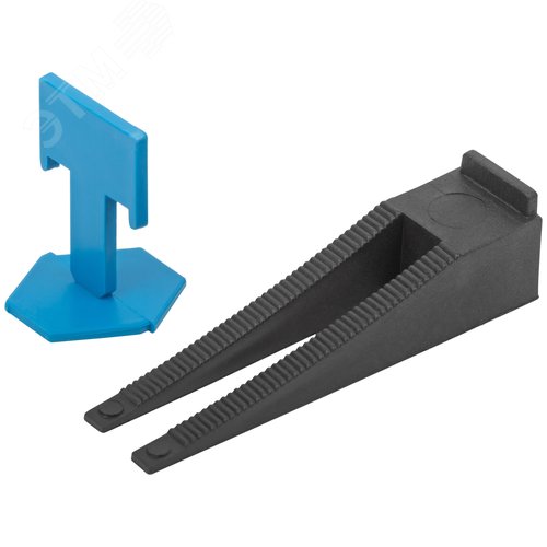 Система Выравнивания Плитки СВП, Зажимы Флаг 50 шт. и Клинья 50 шт., набор, ширина шва 2,0 мм - фото 2