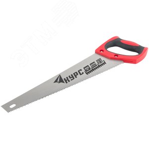 Ножовка по дереву универсальная, шаг 4.5 мм, пластиковая прорезиненная ручка 400 мм - фото 2