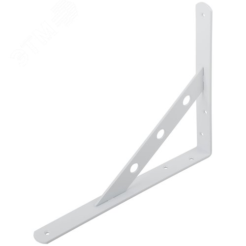 Изображение товара Уголок-кронштейн усиленный белый 250х200 мм (шт)