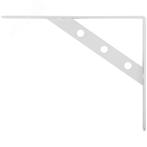 Уголок-кронштейн усиленный белый  250х200 мм - фото 2