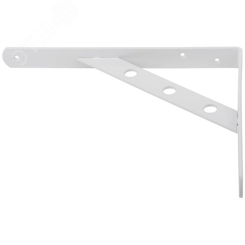 Уголок-кронштейн усиленный белый  250х200 мм - фото 3