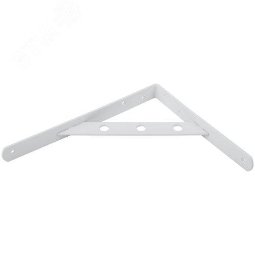 Уголок-кронштейн усиленный белый  250х200 мм - фото 4